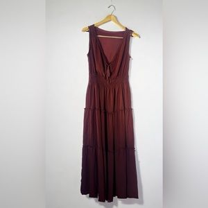 Burnt orange maxi dress size M (Taylor)